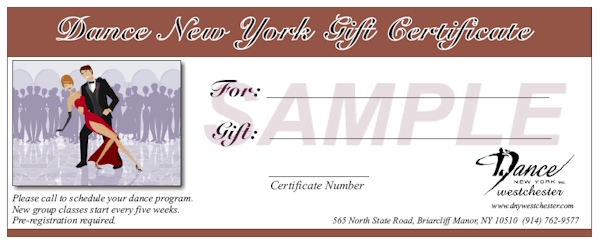 sample gift certificate